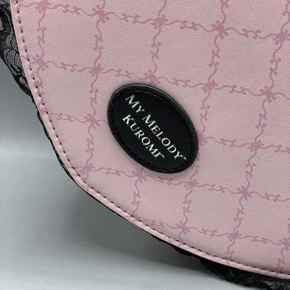 Sanrio Kuromi X Lolita My Melody Heart Crossbody Bag Purse NEW - Picture 6 of 9